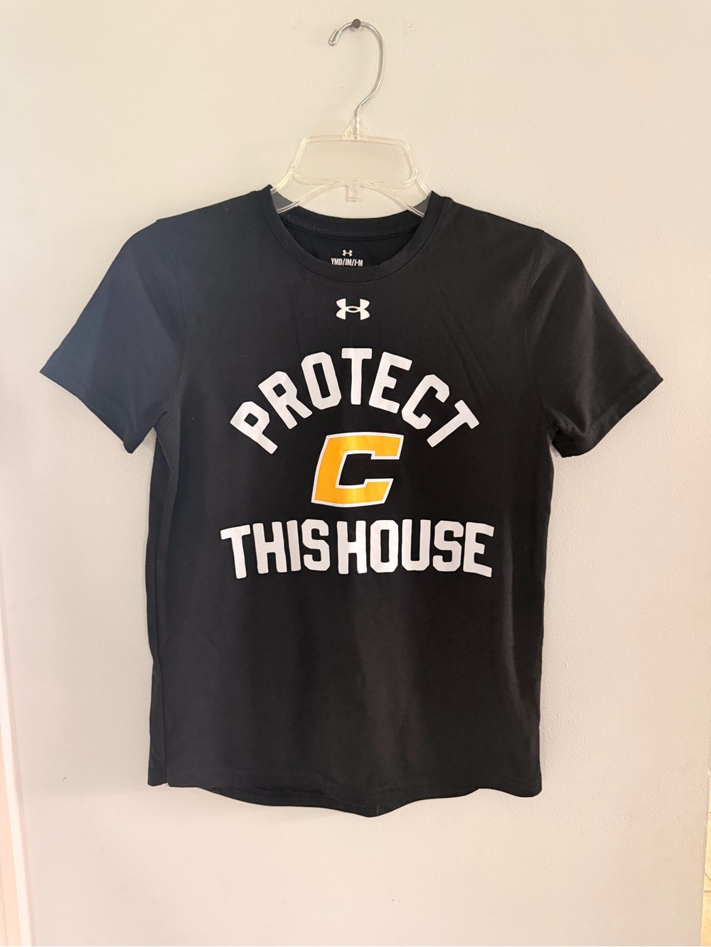 Under Armour Boys Black "Protect This House" Graphic Tee